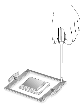 Figure showing how to remove the original retaining bracket.