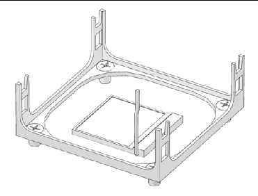Figure showing socket retaining lever in the upright position.