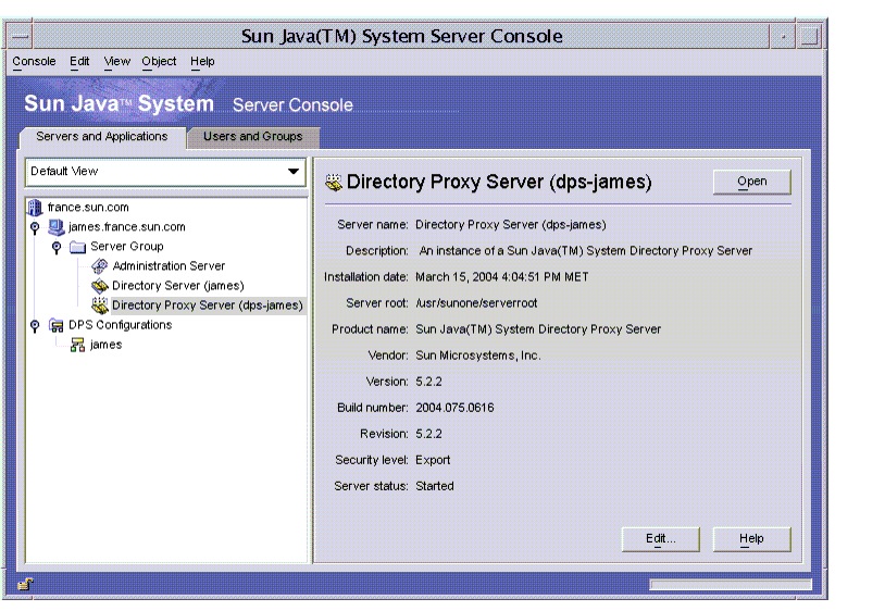 Sun Java System �����С����󥽡���: �����С��ȥ��ץꥱ������󥿥�
