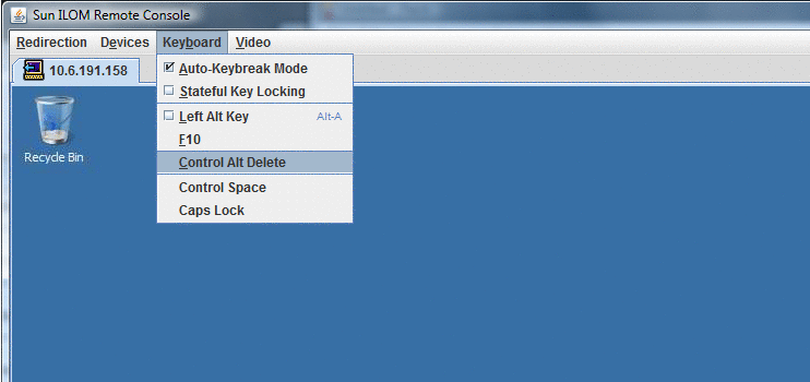 Fenêtre MegaRaid BIOS Confirmation avec option de menu Control Alt Delete.