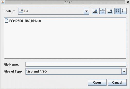 LSI 固件更新映像 .iso 文件