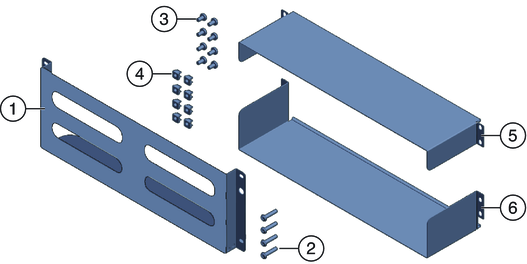 image:Contents of shipping bracket kit.