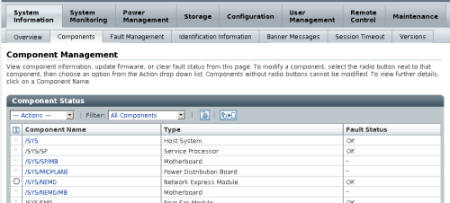 image:Figure showing Component Management page