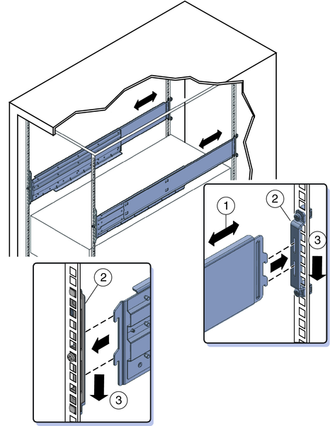 image:Attaching rails to adapter brackets