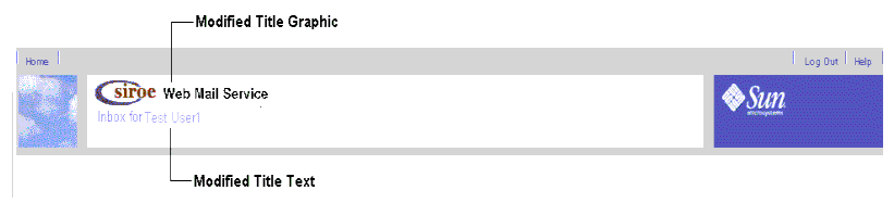 In Figure 2-8  the title text has been customized to ‘Inbox for user.’