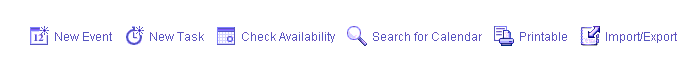 Order of Calendar Toolbar Icons