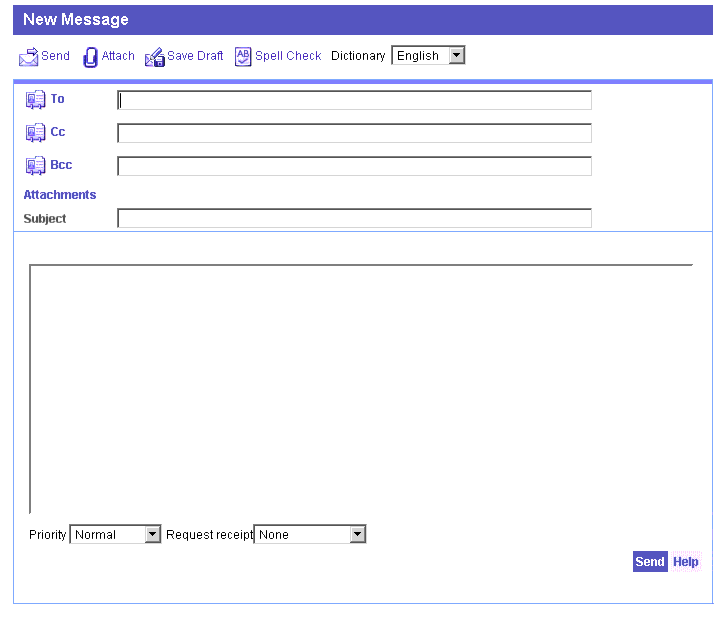  Message Composition window