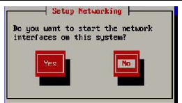 A screenshot showing Red Hat Setup Network screen.