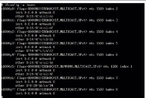 A screenshot showing the Solaris named interfaces.