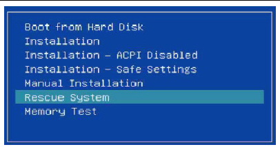A screenshot of the SUSE installation screen. 