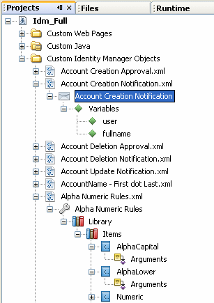 Explorer window with default Projects view.