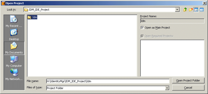 Open ProjectץѤơ¸ΥץȤ򻲾Ȥ򤷤ޤ