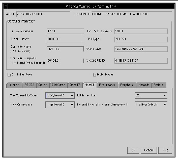 Screen capture showing the Change Controller Parameters window with the Host I/F tab displayed.