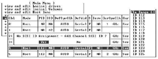 Screen capture showing Range 6 displayed in the ID list, with Range 5 selected.