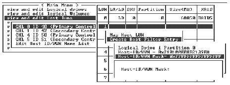 Screen capture shows Host Mask edit dialog.