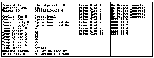 Screen capture showing the SAF-TE Device status window for the SAF-TE firmware version 3.31 in a single-bus configuration.