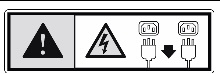 Graphic showing the multiple power cords cautionary icon