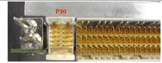 Figure showing power/management connector (P30) for Zone 3