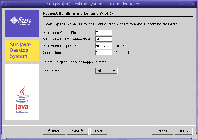 Configuration Agent, Request Handling and Logging