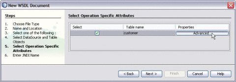 Select Operation Attribute