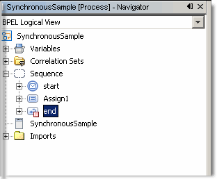 Image shows the Navigator element with a breakpoint