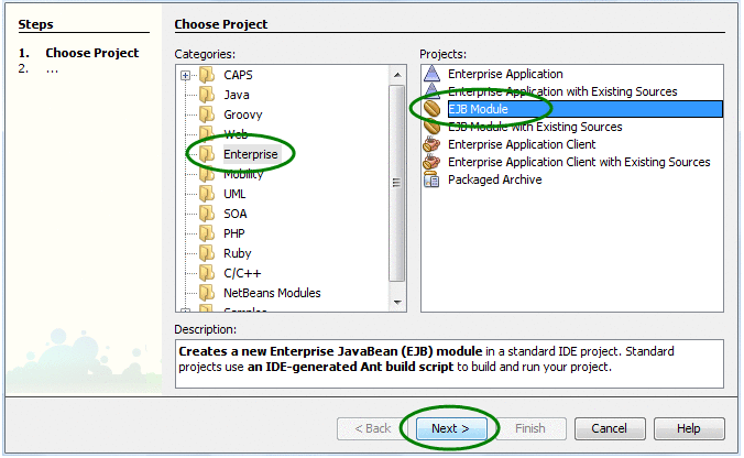 Choose Project
