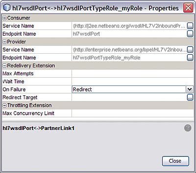 Graphic shows the QoS Properties Editor