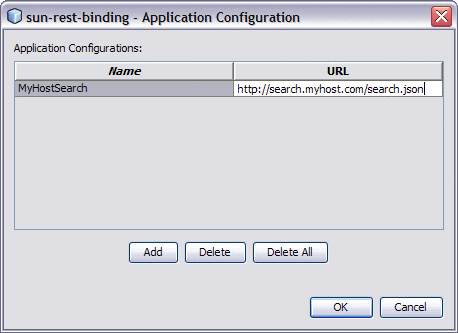 Figure shows the Application Configuration Editor.