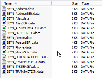  Figure shows the master index image files created in
the working directory.