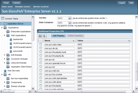 Figure shows the PIX/PDQ Manager loggers.