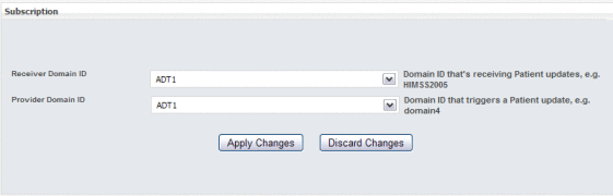 Figure shows the Subscriptions page in edit mode.