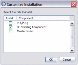 Figure shows the Customize Installation dialog
box.