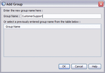 Figure shows the Add Group dialog box.