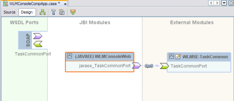 Figure shows the completed composite application.