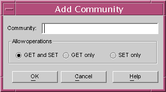 You may add SNMP Communities.
