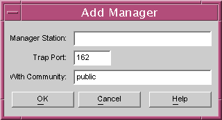 You may add SNMP managers.
