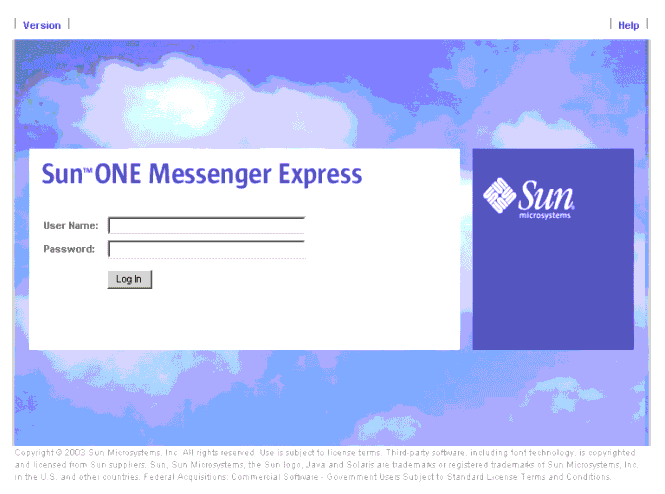 Messenger Express Login Screen