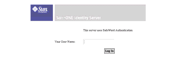SafeWord Authentication Login Requirement Screen