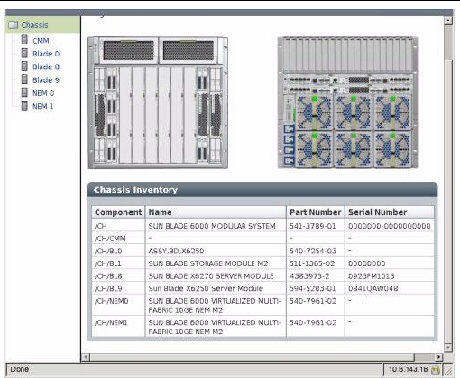 ILOM Chassis View Page