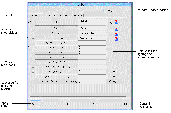 Screenshot of Label resource panel.