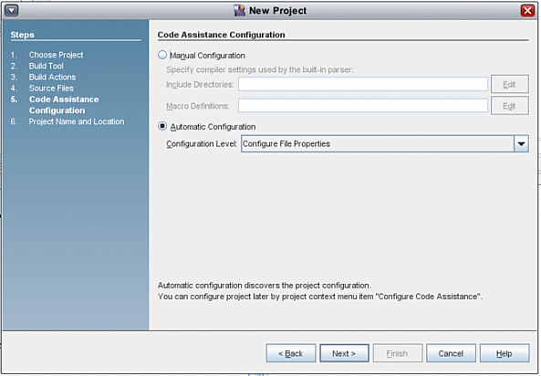 Select the configuration mode