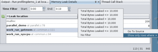 �֥��꡼�꡼���ܺ� (Memory Leak Detail)�ץ��֤ȥե��륿j��ꥹ��