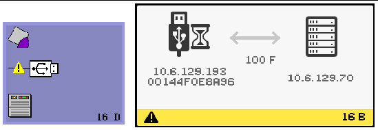 A horizontal plug symbol suggests there may be an input problem. Code 16D.