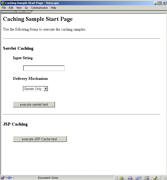 ��ͼ��ʾ�� Caching �������ҳ�档
