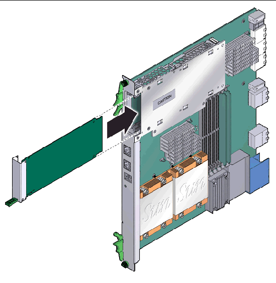 Figure showing the installation of an AMC.