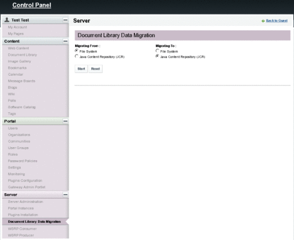 The Document Library Data Migration Feature
