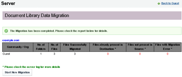 Migrating Document Library Data