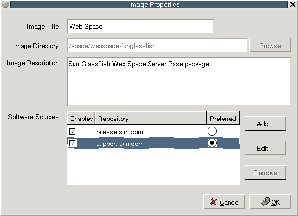 Selecting a repository