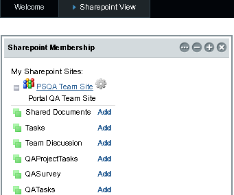Sharepoint Services Associated With a Sharepoint Site