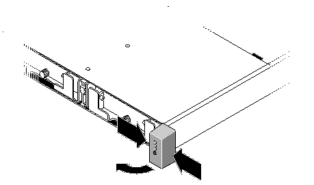 Figure showing how to remove the ear cap covering the LED module.